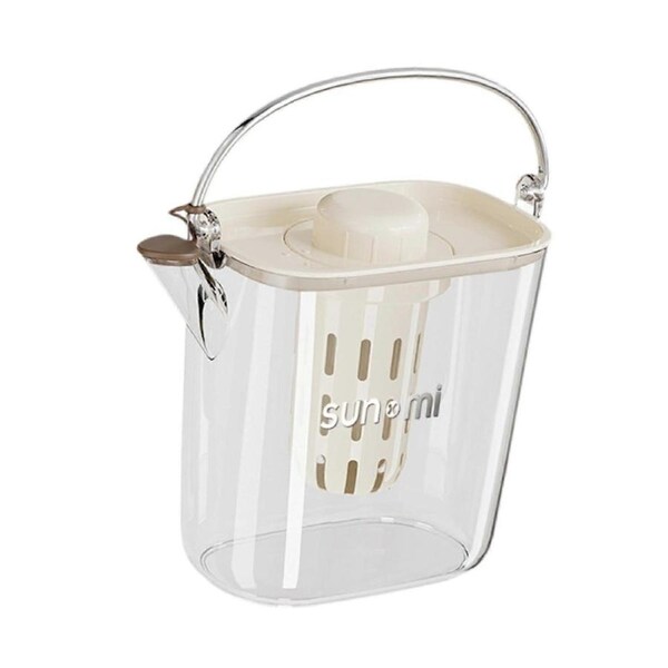 Cold Kettle Beverage Dispenser with Handle 1200ml Teapot Clear Beverage