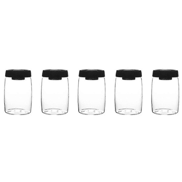 5X Coffee Bean Storage Container Glass Vacuum Jar Sealed Kitchen Storage Snack Tea Milk Powder Cont
