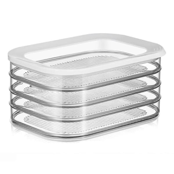 Bacon Storage Container for Fridge,Stackable Lunch Meat Storage