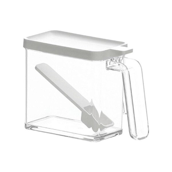 Large Clear Seasoning Storage Box with Lid for Spices Salt Sugar and Herbs