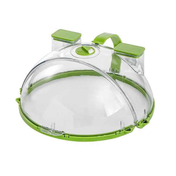 Microwave Food Cover with Water Steamer Splash Guard Integrated Handle Clear Splatter Guard Microwave Lid for Food Storage Heating Kitchen Accessories