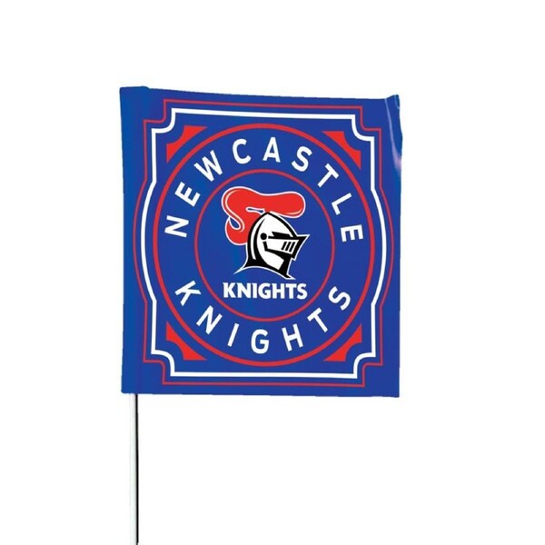 Newcastle Knights NRL Rugby League Square Pole Flag Banner