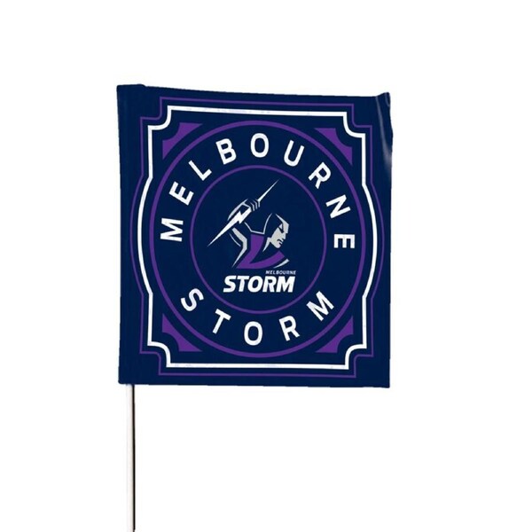 Melbourne Storm NRL Rugby League Square Pole Flag Banner