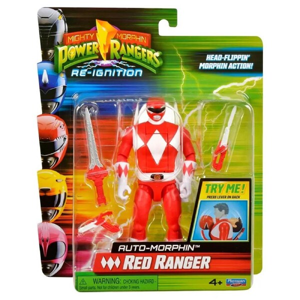 Mighty Morphin Power Rangers Re-Ignition Action Figure Auto Morphin - Red Ranger