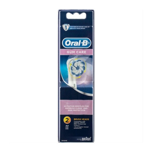 Oral-B Gum Care Ultra-Soft Electric Toothbrush Replacement Heads – 2 Pack