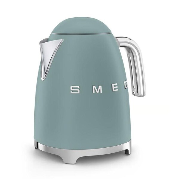 SMEG 1.7L Cordless Kettle - Stainless Steel Water Boiler - Retro Vintage Tea Coffee Boiling