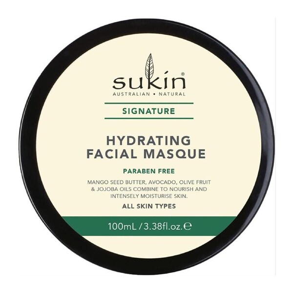 Sukin Signature Hydrating Facial Masque 100 ml – Deep Hydration with Mango Butter & Papaya Enzymes