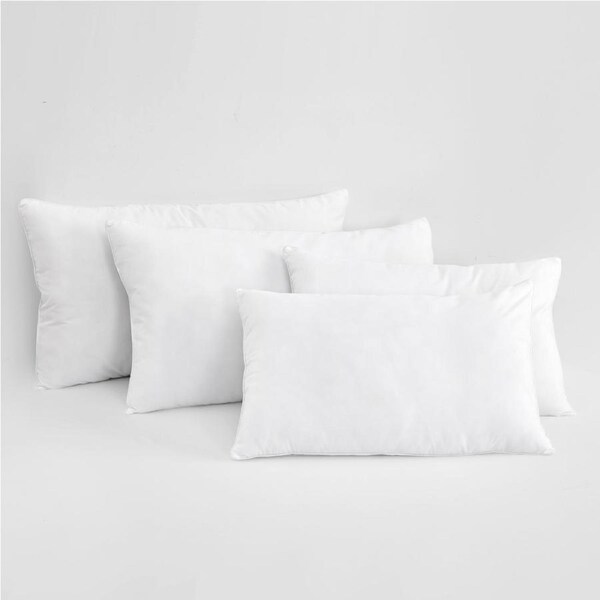 Sleepcare Essential 4 Piece Family Pack Microfibre Pillows Pack (2 x Standard & 2 x King)