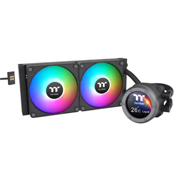 Thermaltake TH280 V2 Ultra EX ARGB 280mm AIO Liquid CPU Cooler - Black (CL-W416-PL14SW-A)
