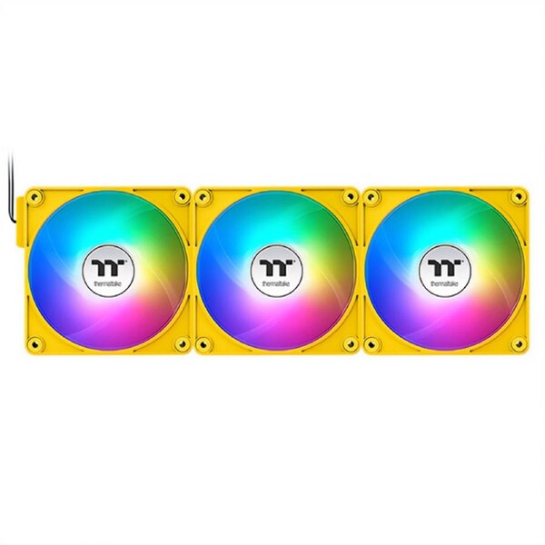 Thermaltake CT120 EX Reverse Blades 120mm ARGB Bumblebee PWM Fan - 3 Pack (CL-F223-PL12BB-A)