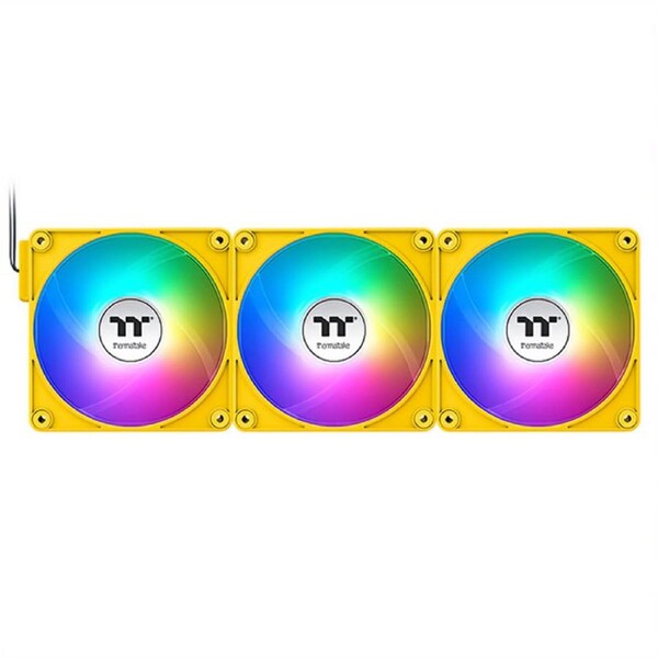 Thermaltake CT140 EX ARGB Standard Blades 140mm PWM Bumblebee Fan - 3 Pack (CL-F217-PL14BB-A)