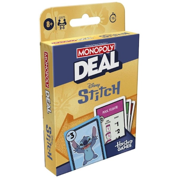 Monopoly Deal Disney Stitch Card Game