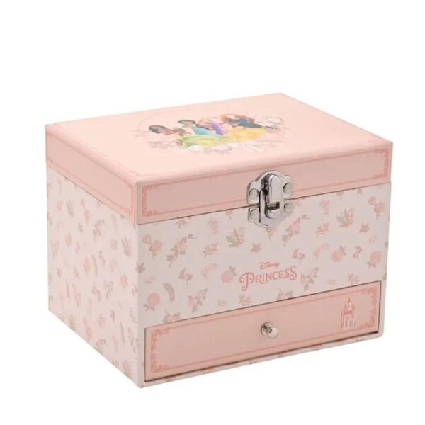 Disney by Widdop and Co - Princess Pastel Musical Jewellery Box - Multi Princess