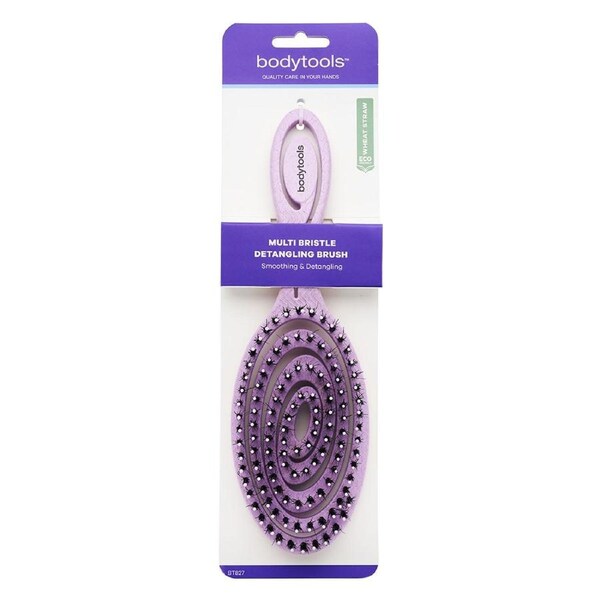 Bodytools Multi Bristle Detangling Hair Brush 1 Pack Assorted Colours