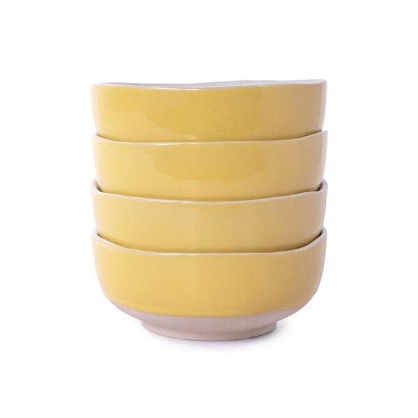 4pc Jamie Oliver Big Love Brilliant Bowl Set with Wobbly Edges Stonewear