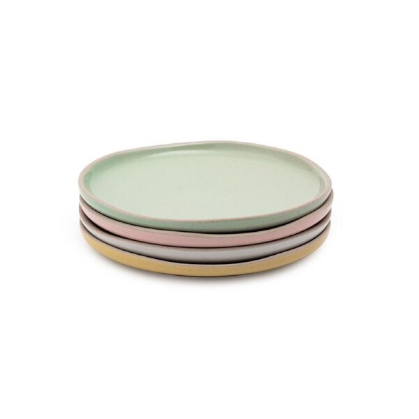 4pc Jamie Oliver Big Love Little Stonewear Plates Set 19cm Multicoloured
