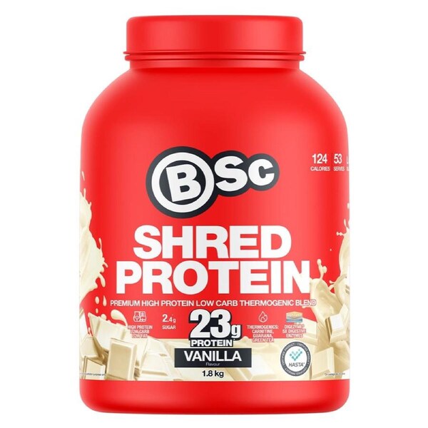 BSc Shred Protein Powder Vanilla 1.8kg