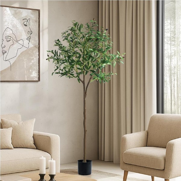 Livsip 150cm Artificial Olive Tree Lifelike Faux Potted Plants Home Garden Decor