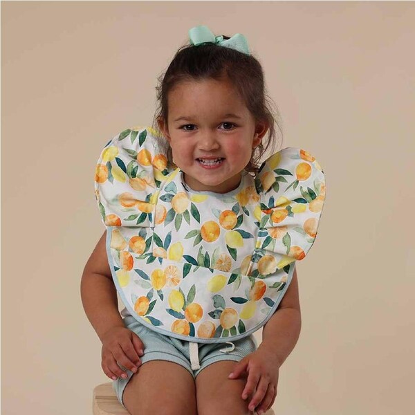 Snuggle Hunny Citrus Squeeze Frill Snuggle Bib
