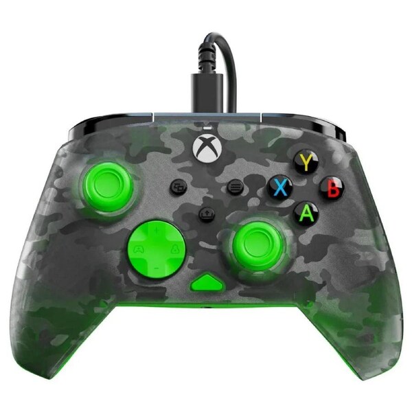 Turtle Beach Rematch Core Wired Gaming Controller for Xbox Ghost Black Camo Green
