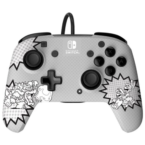 Turtle Beach Gaming Controller Wired for Nintendo Switch Super Mario Rematch Comic Strip