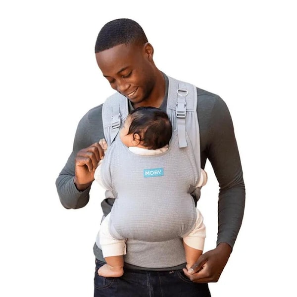 Moby Cloud Hybrid Whisper Baby Newborn/Toddler Carrier 3.6 - 15kg Grey