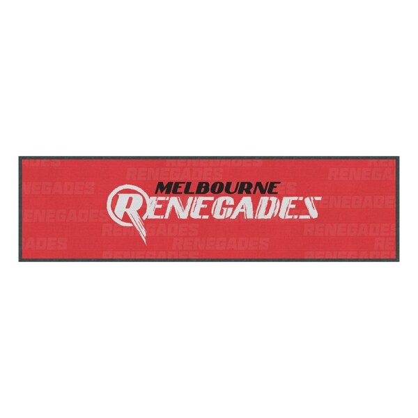 BBL Bar Runner - Melbourne Renegades - Big Bash League - Bar Mat - Rubber Backed