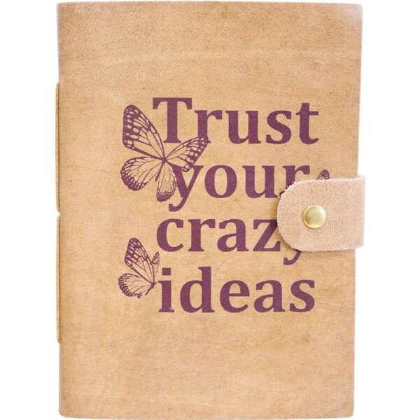LVD Leather Cover Paper Notebook Writing Journal 18x13cm Crazy Ideas
