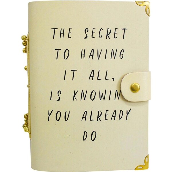 LVD Leather Cover Paper Notebook Writing Journal 18x13cm Have It All