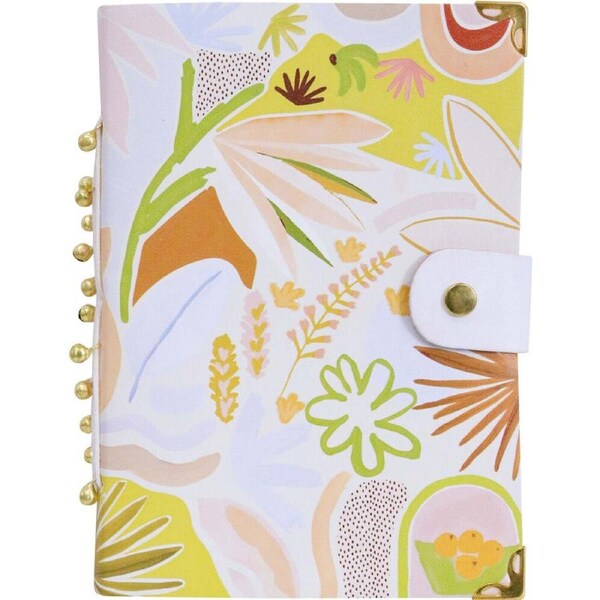LVD Leather Cover Paper Notebook Writing Journal 18x13cm Floral Paloma