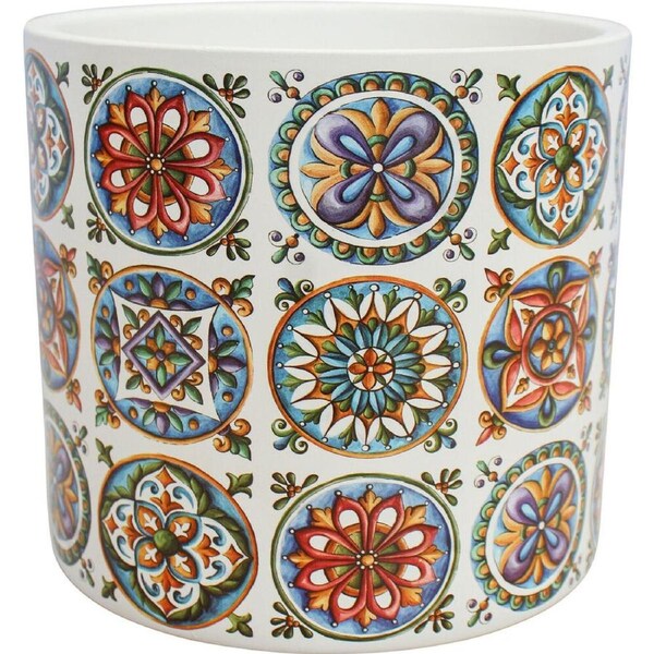 LVD Ceramic Outdoor Decorative Planter Pot Amira 13x12cm Multicoloured