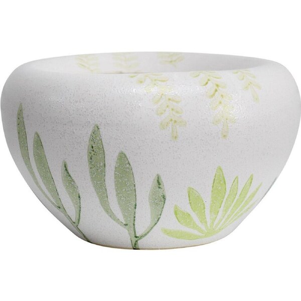 LVD Ceramic Indoor Decorative Planter Pot Bowl 24x15cm Faded Succulent