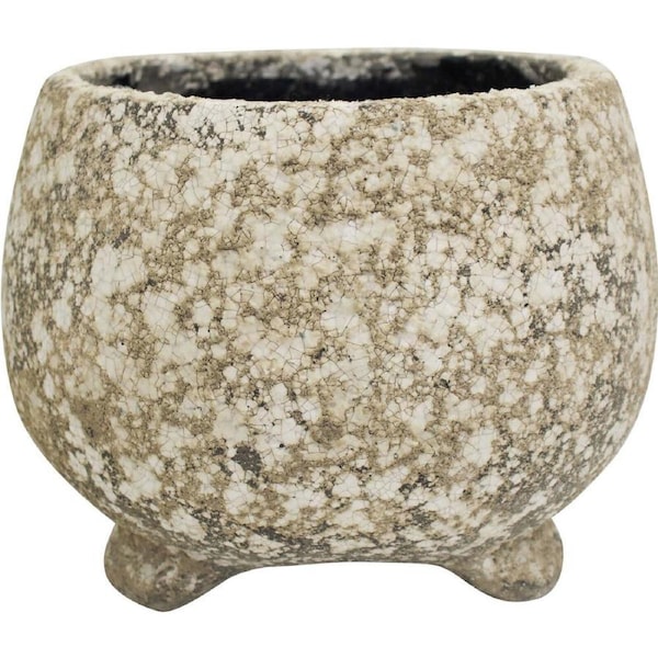 LVD Terracotta Indoor Decorative Planter Pot Round 25x19cm Mineral