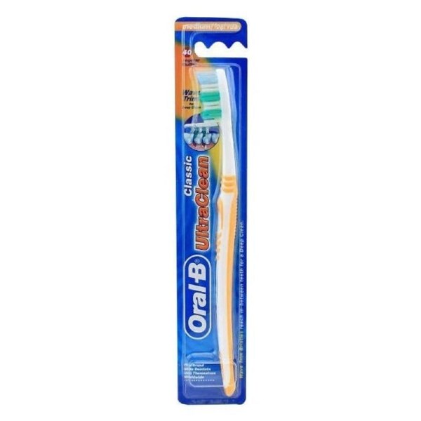 Oral B Ultra Clean Toothbrush - 24 Pk Assorted Medium Teeth Cleaning Dental Care - Assorted Colours