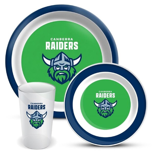 Canberra Raiders NRL Rugby Melamine Plate Bowl Cup Set