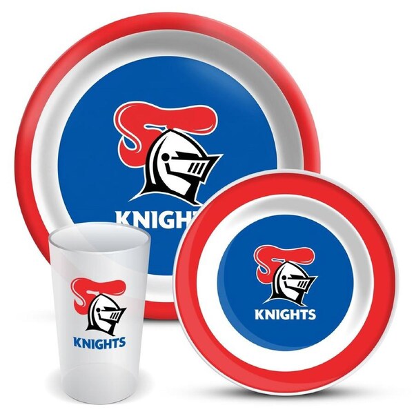Newcastle Knights NRL Rugby Melamine Plate Bowl Cup Set