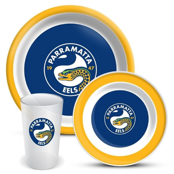 Parramatta Eels NRL Rugby Melamine Plate Bowl Cup Set