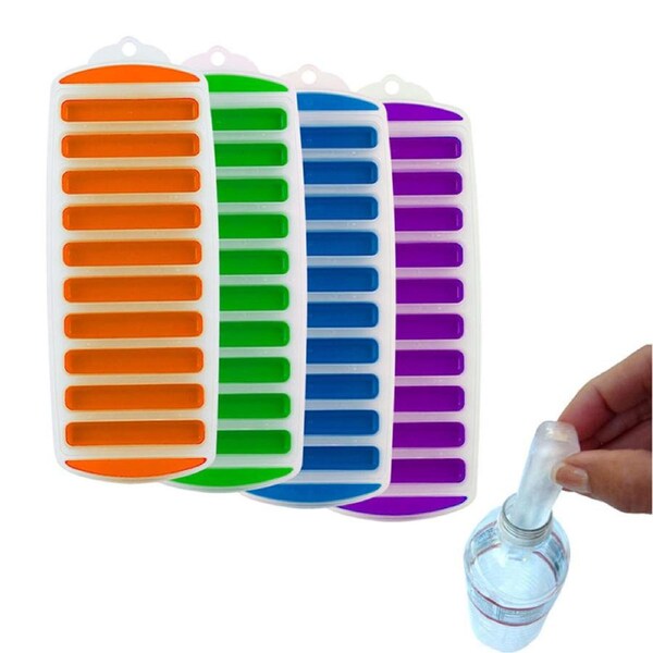 Nevenka 4 Pcs Narrow Ice Stick Molds Ideal for Sport and Water Bottles