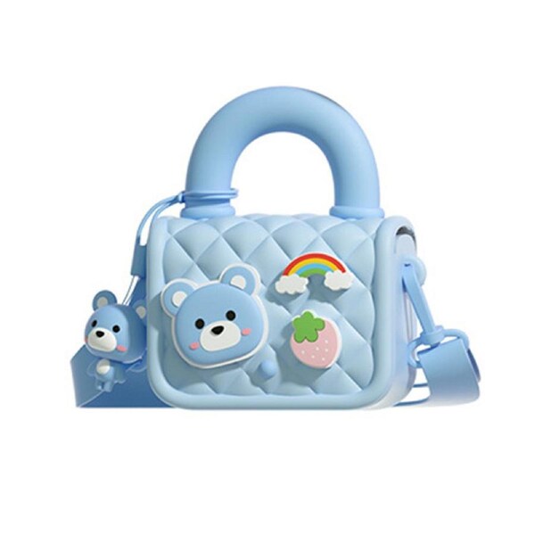Nevenka Dopamine Childrens Shoulder Bag Cute Wear-Resistant Waterproof Handbag-Blue