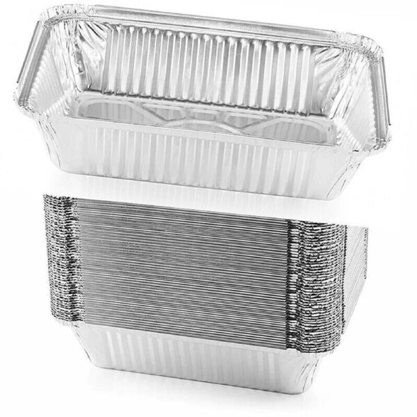 BBQ Disposable Aluminium Food Containers Foil Roasting Tray Baking