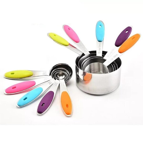 10pcs Stainless Steel Measuring Spoons Cups Teaspoon Kitchen Set