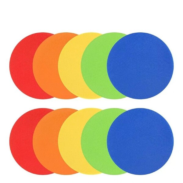 Agility Markers Rubber Floor Dots Flat Cones Speed Training Football