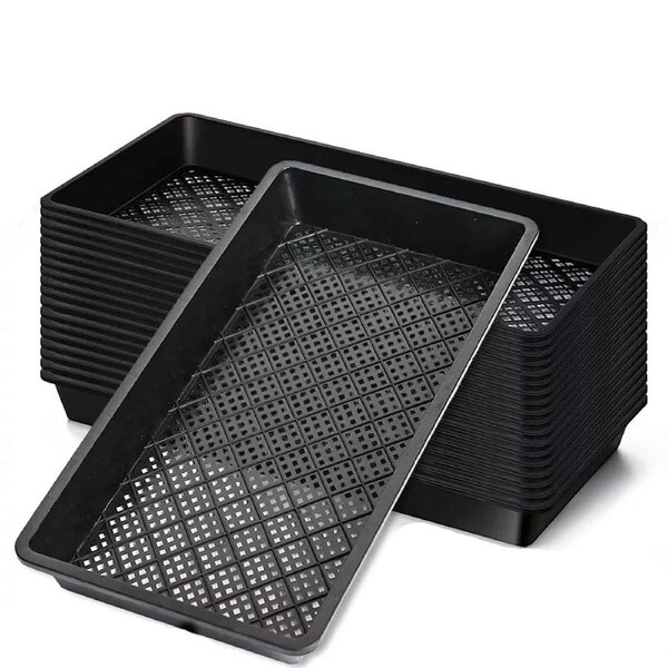 10pcs Fine Holes Seedling Tray Plant Propagation Hydroponic Rectangular