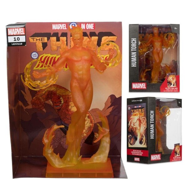 Marvel Collection Fantastic Four Marvel 2-in-One #10 Human Torch 1:6 Scale Figure