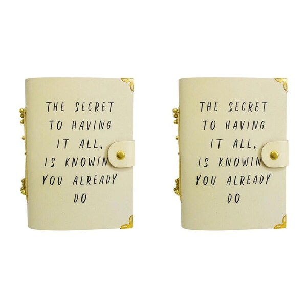 2PK LVD Leather Cover Paper Notebook Writing Journal 18x13cm Have It All