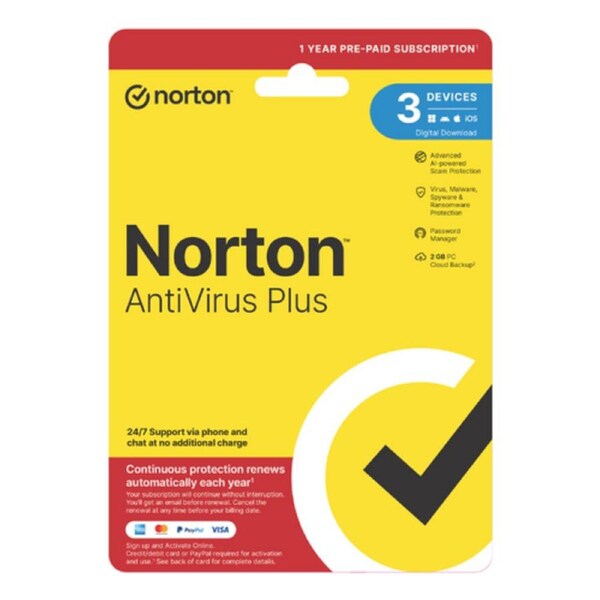 Norton AntiVirus Plus 2G 1U3D
