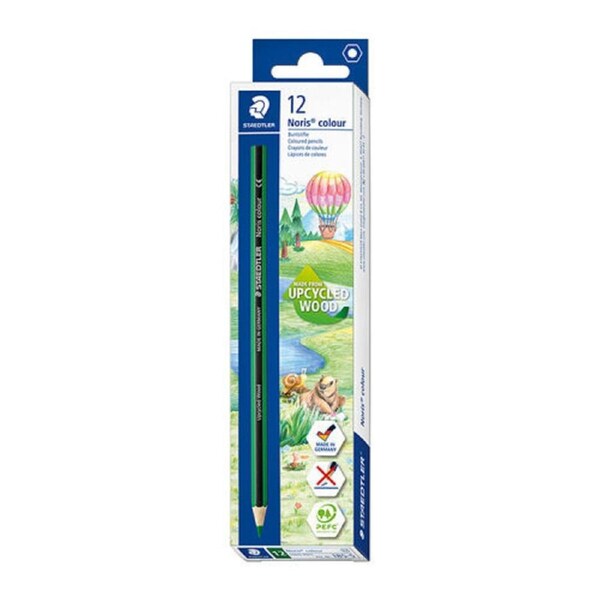 Staed Tri Col Penc Grn Bx12