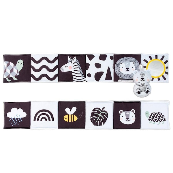 Taf Toys Savannah Black & White Tummy Book