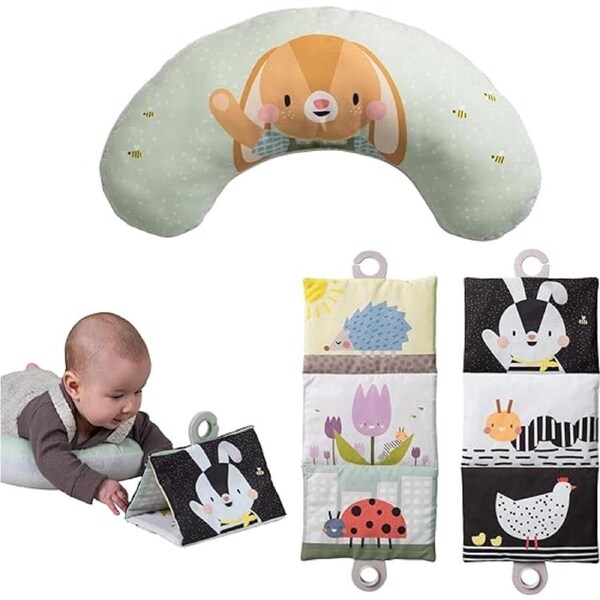 Taf Toys Tummy-time Crinkle Book & Cushion *Kraft Packaging*