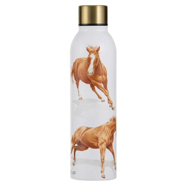 Ashdene Horses By Charlotte Chestnut Drink Bottle Water Flask 6.8x24.5cm